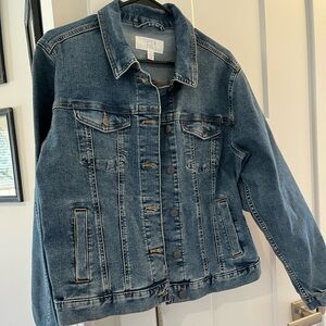 Time and Tru Dark Blue Denim Trucker Jacket